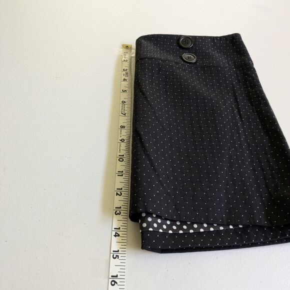Express Design Studio Polka Dot Mini Skirt Black A-Line Lined Size 4 NWT - Picture 10 of 11